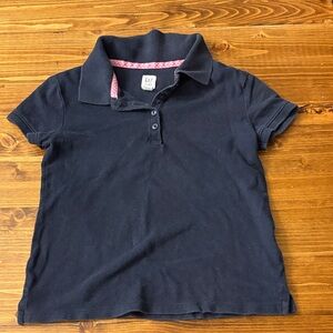 GAP Kids Dark Blue Polo with Pink Accents